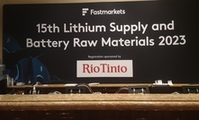  Fastmarkets 15th Lithium Supply and Battery Raw Materials conference in Henderson, Nevada, USA