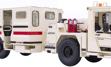 A Normet Utimec MF 328 personnel carrier with an open cabin