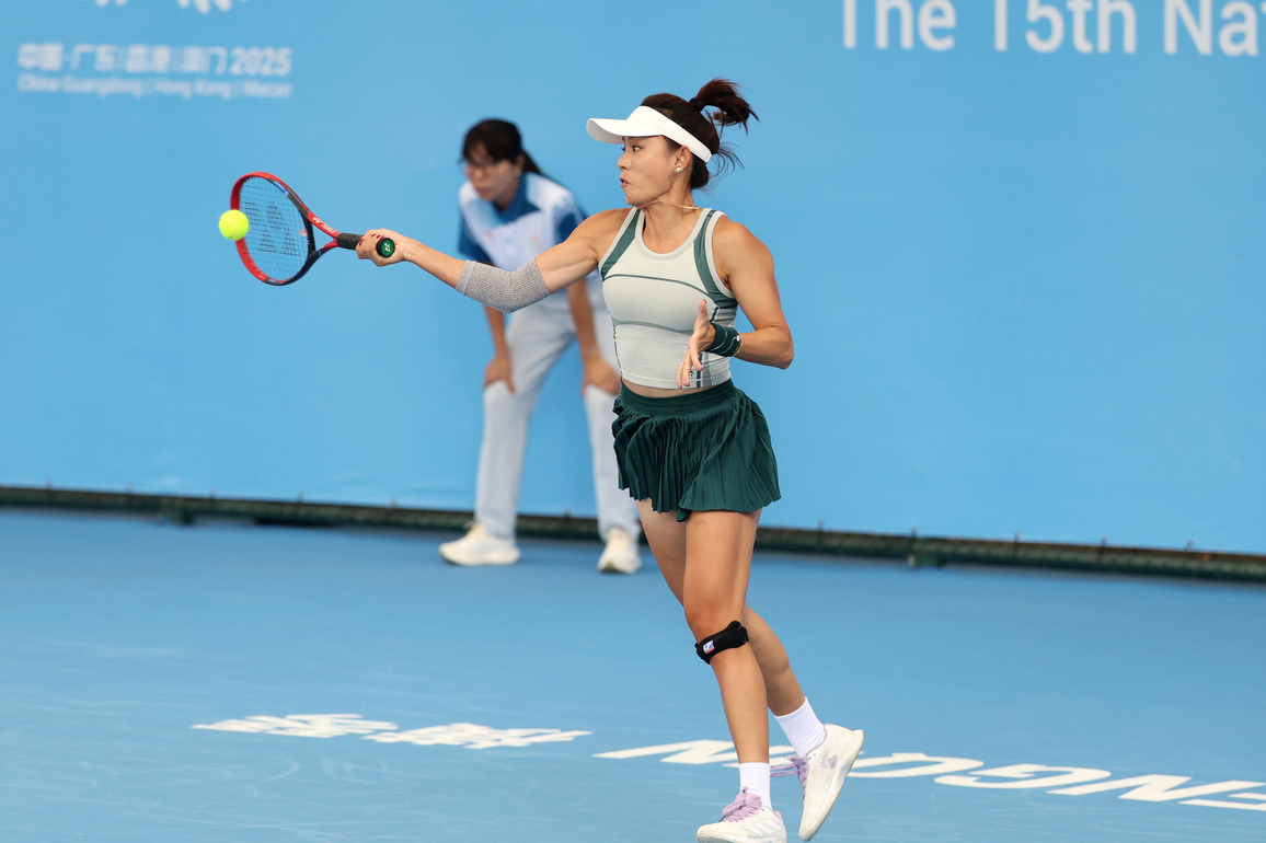 (SP)CHINA-15TH NATIONAL GAMES-TENNIS-WOMEN'S SINGLES (CN)