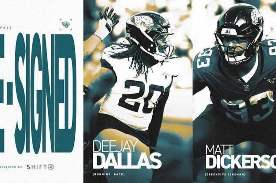 Roster Moves: Jaguars Re-Sign RB DeeJay Dallas and DL Matt Dickerson