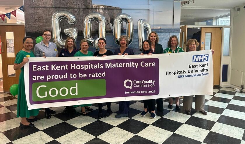 QEQM maternity team (c) East Kent Hospitals University NHS Foundation Trust 
