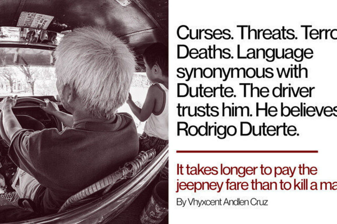 It takes longer to pay the jeepney fare than to kill a man