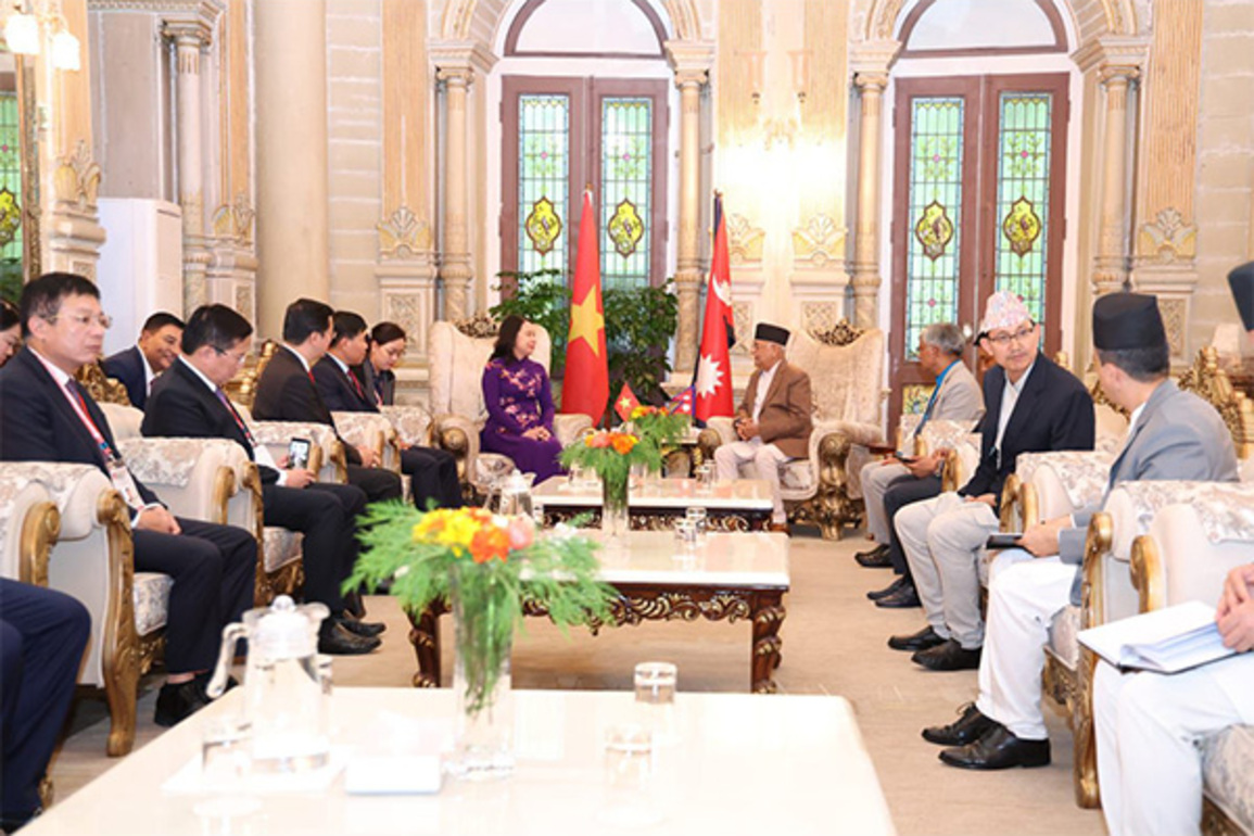 Visiting Vietnam Vice President holds talks with Nepal PM Oli to further deepen mutual relations