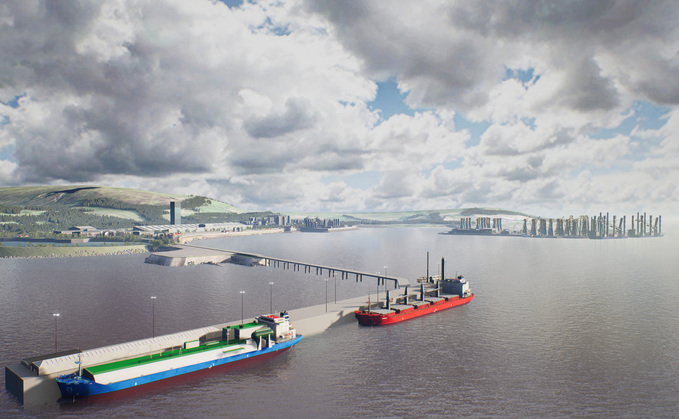 A rendering of the future XLCC manufacturing site at Hunterston in Ayrshire – Credit: XLCC