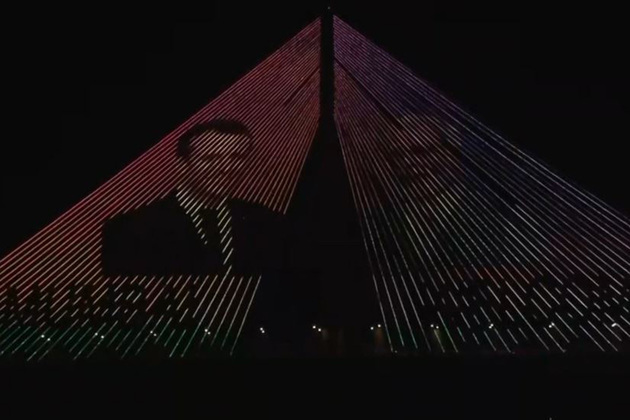 Maharashtra: Mumbai's Bandra-Worli Sea Link lit up to welcome French President Emmanuel Macron