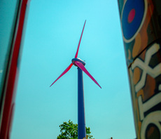 'Glastonbury's biggest fan': Octopus Energy debuts 'try before you buy' wind turbine