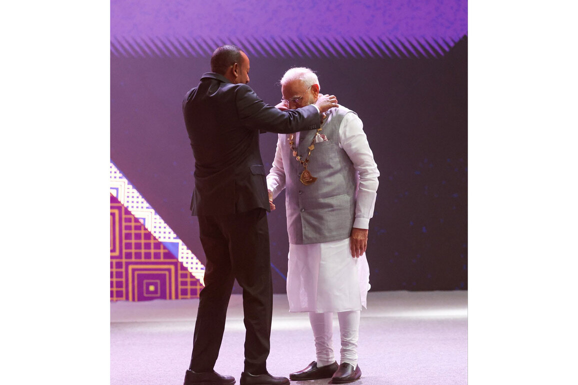 Ethiopia confers its highest award on PM Modi, 28th top foreign State award bestowed on him