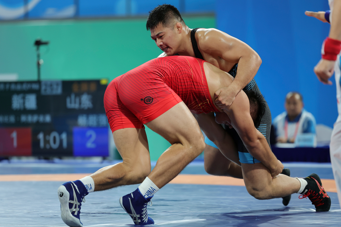(SP)CHINA-15TH NATIONAL GAMES-WRESTLING-FREESTYLE-MEN'S 97KG-FINAL (CN)