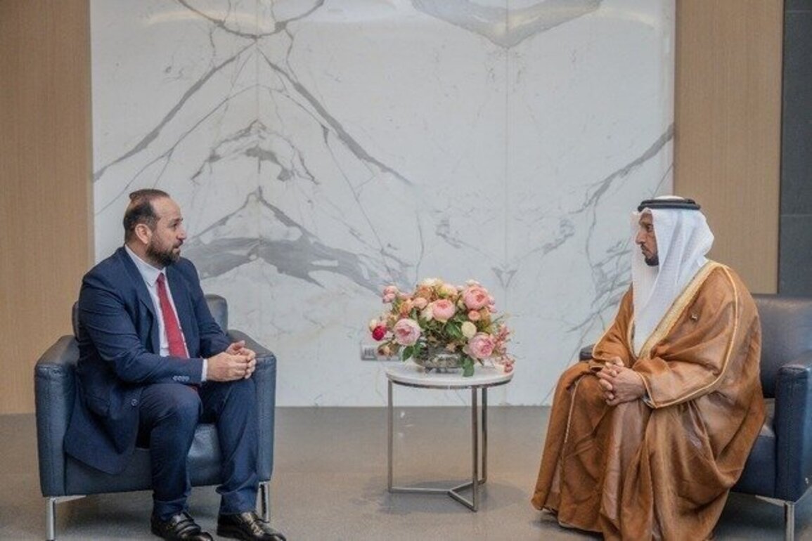 Abdulla Al Hamed meets Syrian Minister of Information