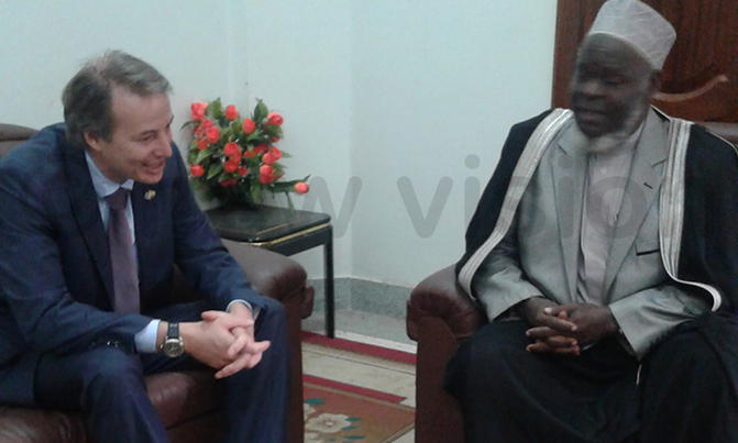 Mufti Mubajje, EU envoy hold talks Mufti Mubajje, EU envoy hold talks