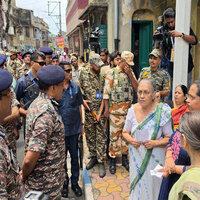 Bengal Phase 2: CRPF DG reviews security at Chetla Bhabanipur polling booth