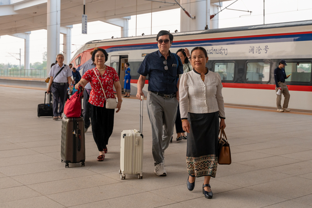 LAOS-VIENTIANE-CHINA-LAOS RAILWAY-CROSS-BORDER PASSENGER SERVICE-3RD ANNIVERSARY