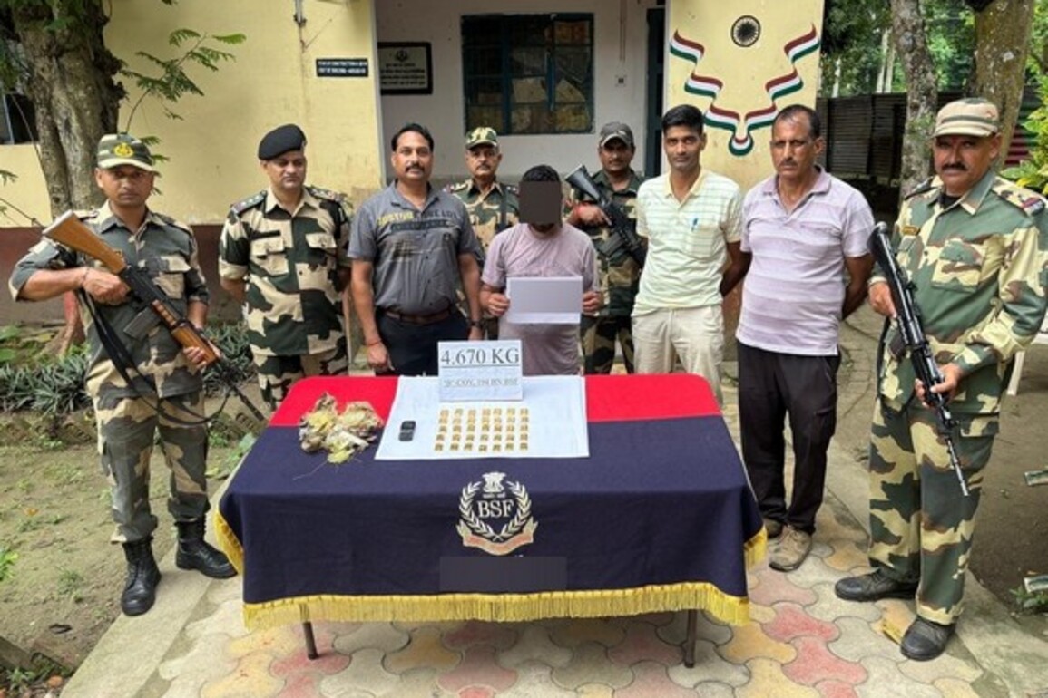 Bengal: BSF seizes gold worth Rs 5 crore, nabs smuggler near India-Bangladesh border