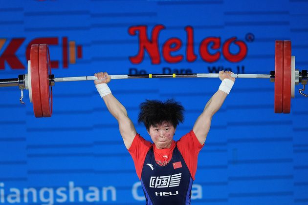 (SP)CHINA-JIANGSHAN-WEIGHTLIFTING-ASIAN CHAMPIONSHIPS-WOMEN'S 64KG (CN)