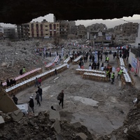 SYRIA-DAMASCUS-MASS-IFTAR AMID RUINS