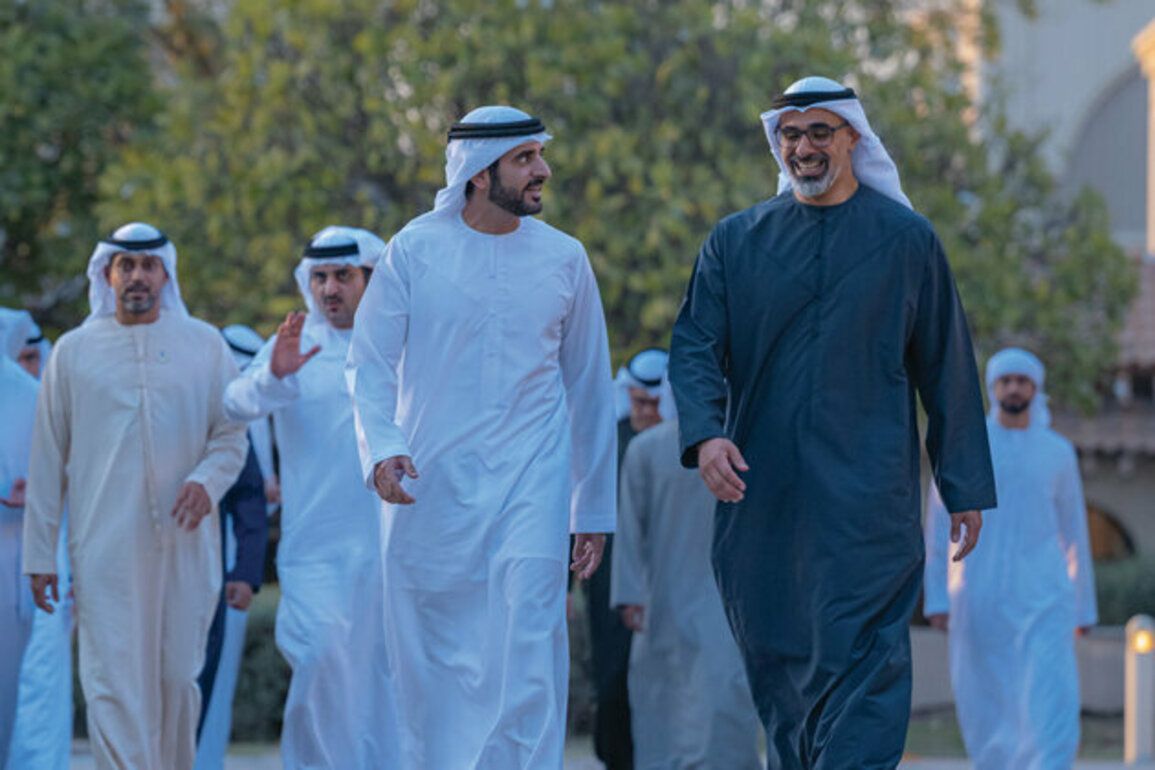 Crown Prince of Abu Dhabi, Crown Prince of Dubai meet over Iftar banquet at Nad Al Sheba retreat in Dubai