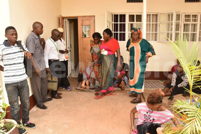 abiryo relative gathered at her home for the funeral 