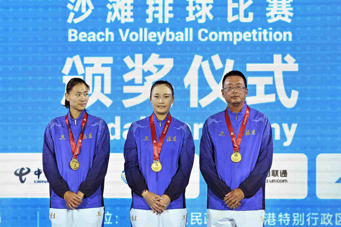 (SP)CHINA-HONG KONG-15TH NATIONAL GAMES-BEACH VOLLEYBALL-WOMEN (CN)