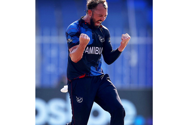 Namibia's Jan Frylinck hits third-fastest T20I fifty in win over Zimbabwe