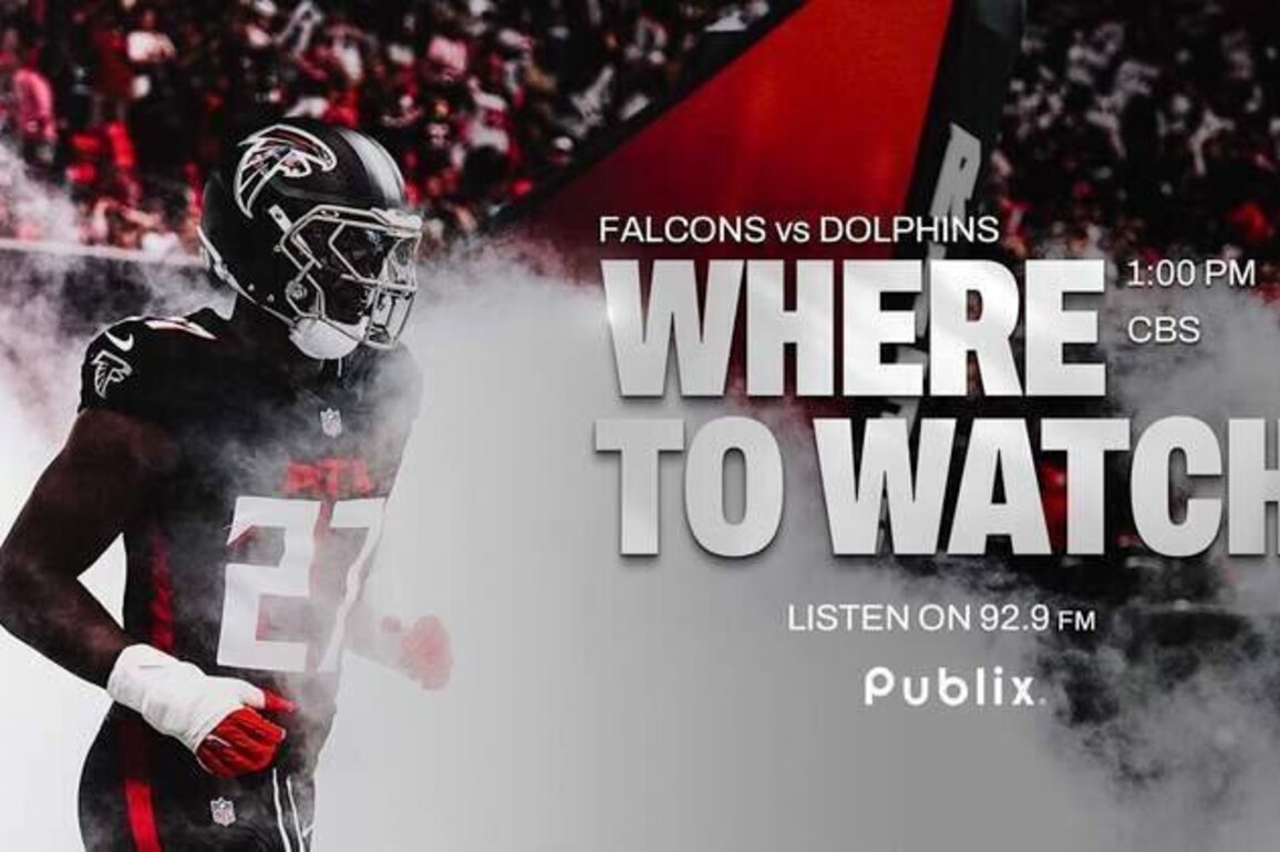 Where to watch Atlanta Falcons vs. Miami Dolphins