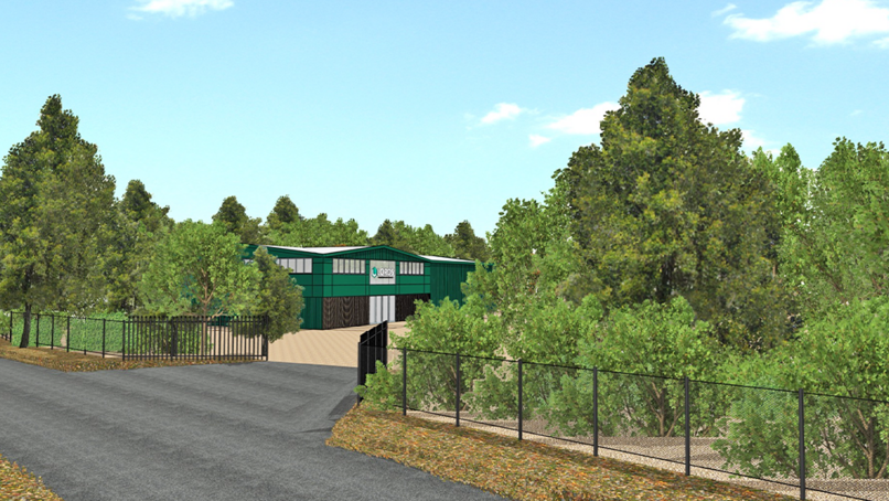 Render of the new facility