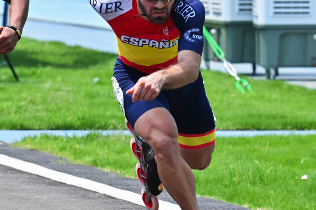 (SP)CHINA-CHENGDU-THE WORLD GAMES 2025-INLINE SPEED SKATING ROAD-MEN'S 1 LAP-FINALS (CN)