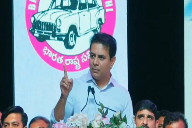 BRS Working President KT Rama Rao celebrates Telangana Formation Day with NRIs