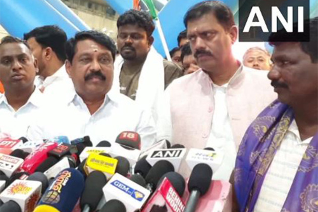 Stranded fishermen from Iran are welcomed back to Chennai by Tamil Nadu BJP president, Nainar Nagendran