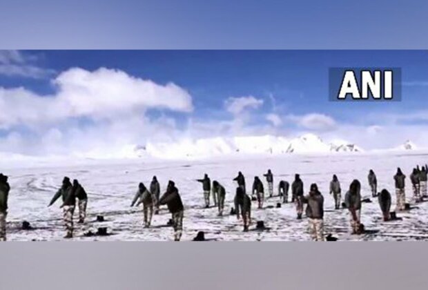 Over 50,000 ITBP personnel perform Yoga at 19,000 feet in sub-zero temperature locations