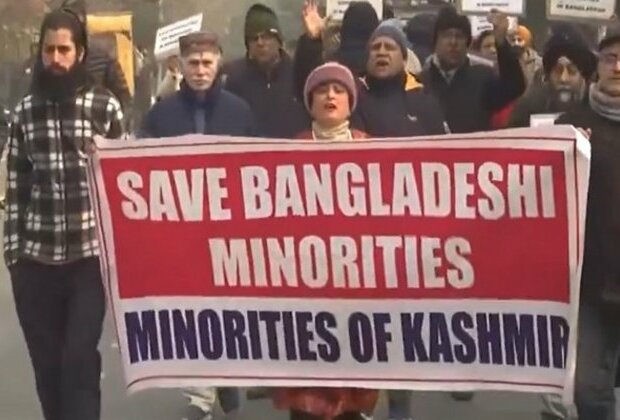 J-K: Demonstrations held against attacks on Hindus in Bangladesh, protestors demand global intervention