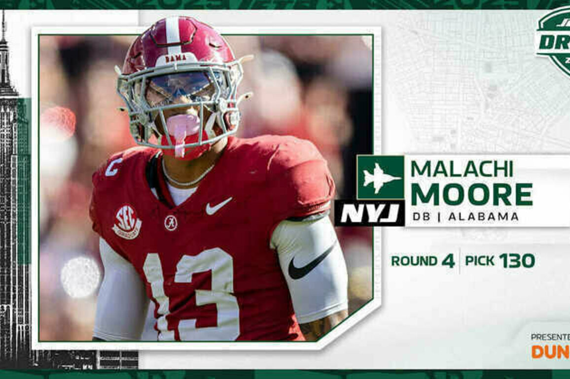 Jets Trade Back Into Round 4 and Select Alabama Safety Malachi Moore