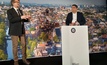 Flux Energy Solutions’ managing partners Ali Başer and Önder Saracoglu presenting their project on optimising geothermal fields using numerical simulation and AI at the Bentley Year In Infrastructure 2025 conference 