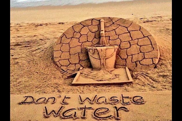 Sudarsan Pattnaik calls for water conservation through sand art