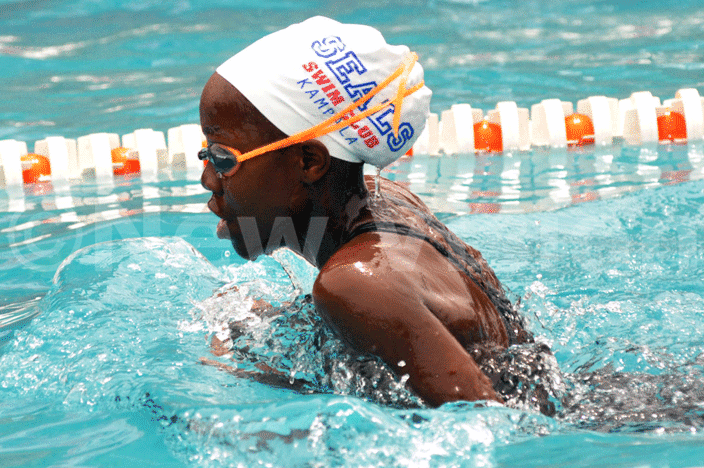 ugaves sinzi abatanzi in action in the ndividual edley race during the ika swimming finals at ampala arents chool pool pril 16 2016 hoto by ichael subuga