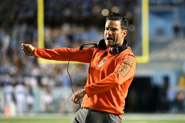 Miami's Manny Diaz favored to be next NCAA coach fired