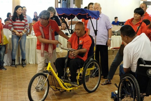 12 PWDs in Bataan receive tri-wheelchairs