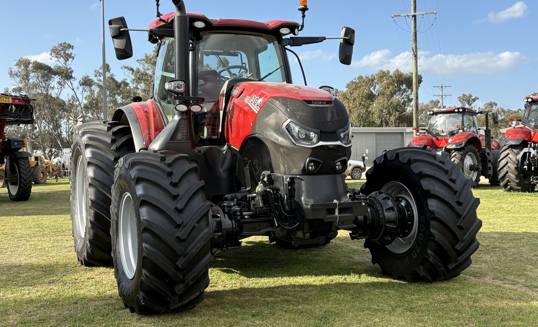 Case IH has unveiled its new Optum tractor on 3m wheel centres.