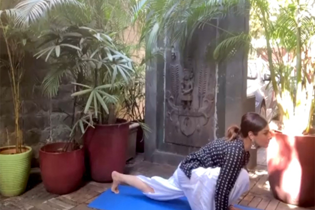 Raveena Tandon celebrates International Day of Yoga