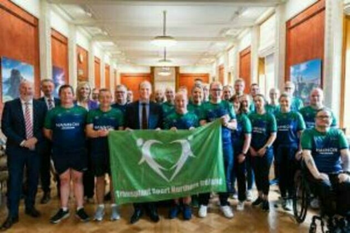 Minister Lyons hosts reception for NI Transplant Games Team