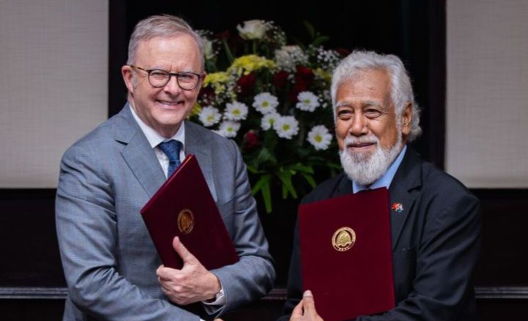 PMs together: Anthony Albanese and Kay Rala Xanana Gusmão