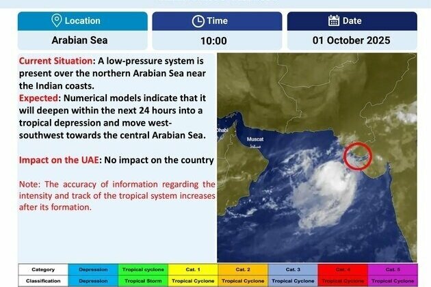 Tropical depression expected to form in Arabian Sea in 24 hours; no immediate impact on UAE