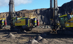 The four Atlas Copco D65 rigs used in the Laserbond trial.