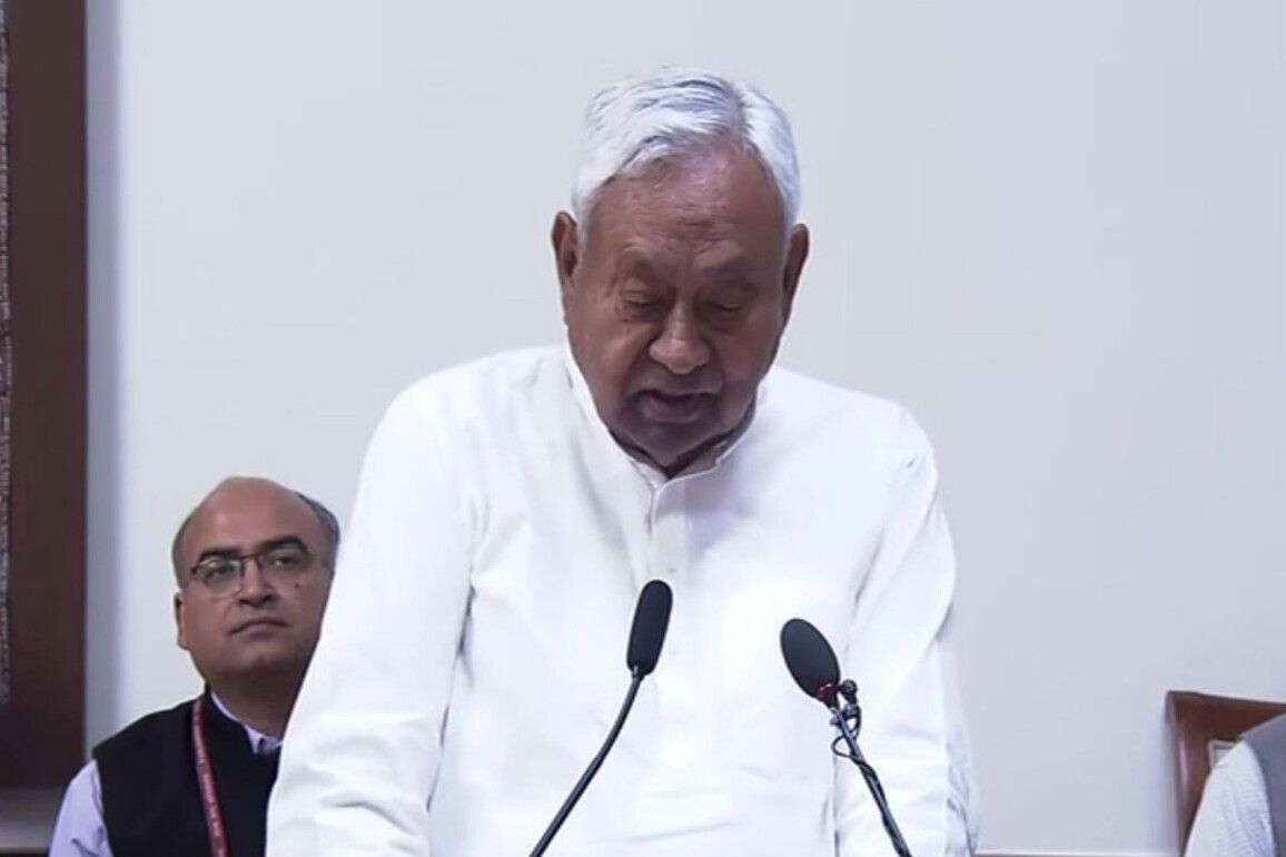 Nitish Kumar takes oath as Rajya Sabha member after serving as Bihar CM for two decades