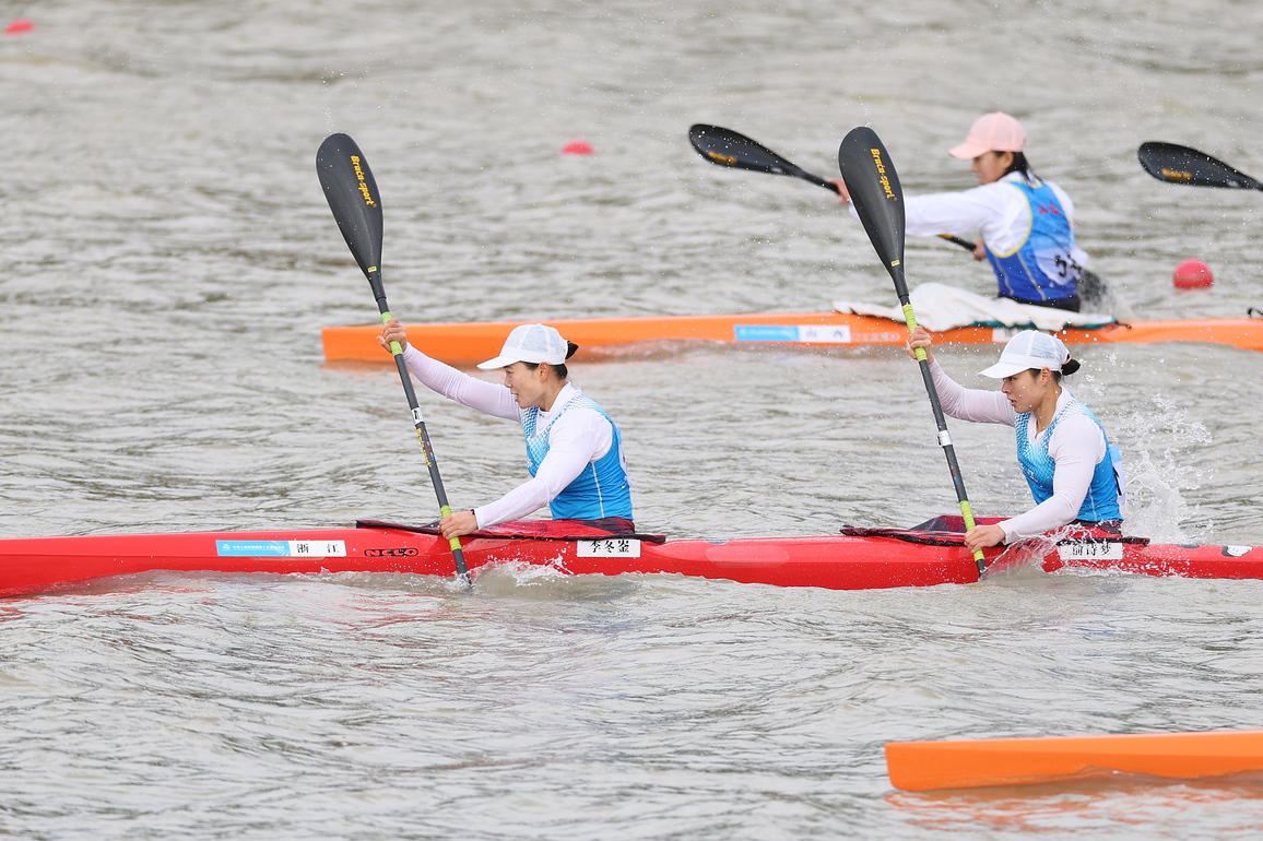 (SP)CHINA-15TH NATIONAL GAMES-CANOE SPRINT-WOMEN'S KAYAK DOUBLE-FINAL (CN)