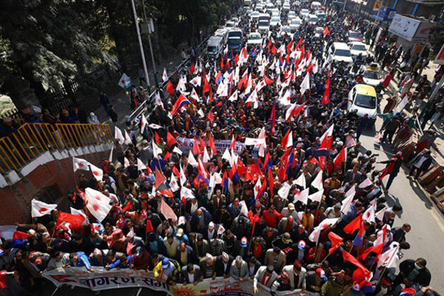 Kathmandu braces for opposing rallies as ruling UML and Royalists set to hit streets, security beefed