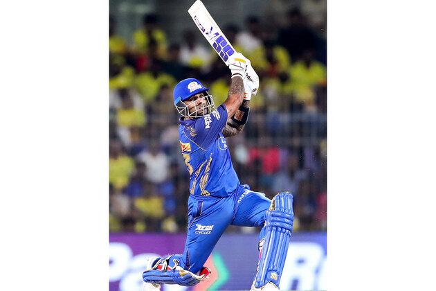 Suryakumar Yadav becomes second-highest run-scorer for Mumbai Indians in T20s