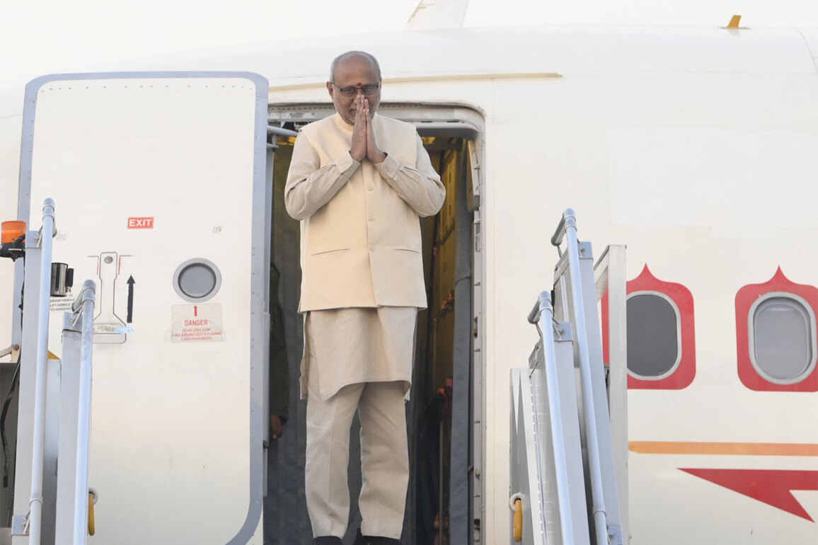 Vice President C P Radhakrishnan departs for his first bilateral visit to Sri Lanka