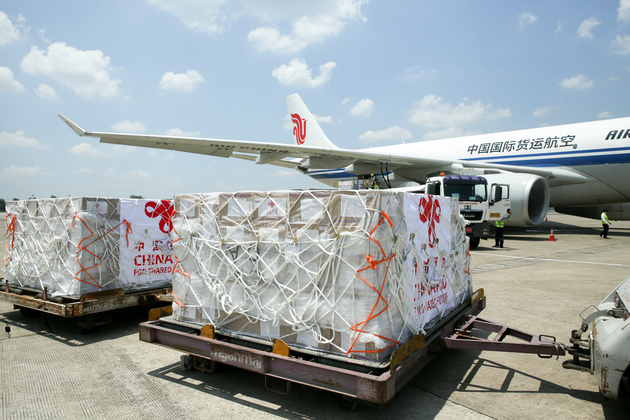 MYANMAR-YANGON-CHINA-8TH BATCH-HUMANITARIAN AID SUPPLIES-ARRIVAL