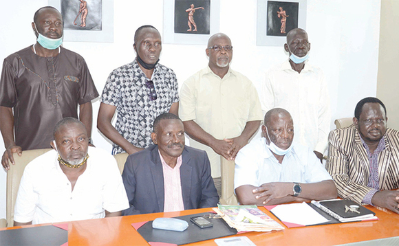 Abatudde okuva ku kkono; Godfrey Nyola, Saul Kizito, Isaac Ngobya ne Pasita Paul Musisi ate abayimiridde okuva ku kkono; Kennedy Lubogo, Edward Baguma, Jimmy Ssekandi Abatudde okuva ku kkono; Godfrey Nyola, Saul Kizito, Isaac Ngobya ne Pasita Paul Musisi ate abayimiridde okuva ku kkono; Kennedy Lubogo, Edward Baguma, Jimmy Ssekandi