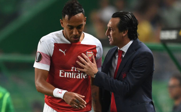 Unai Emery ne Aubameyang Unai Emery ne Aubameyang